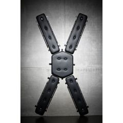 Master Series St. Andrew's Cross Wall Mounted Cross Black