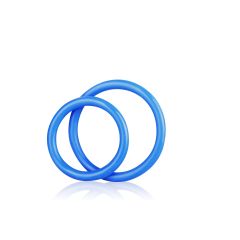 Blue Line Silicone Cock Ring Set