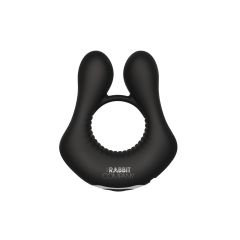 The Rabbit Company The Deluxe Rabbit Ring Vibrating Cock Ring With Rabbit Ears Black